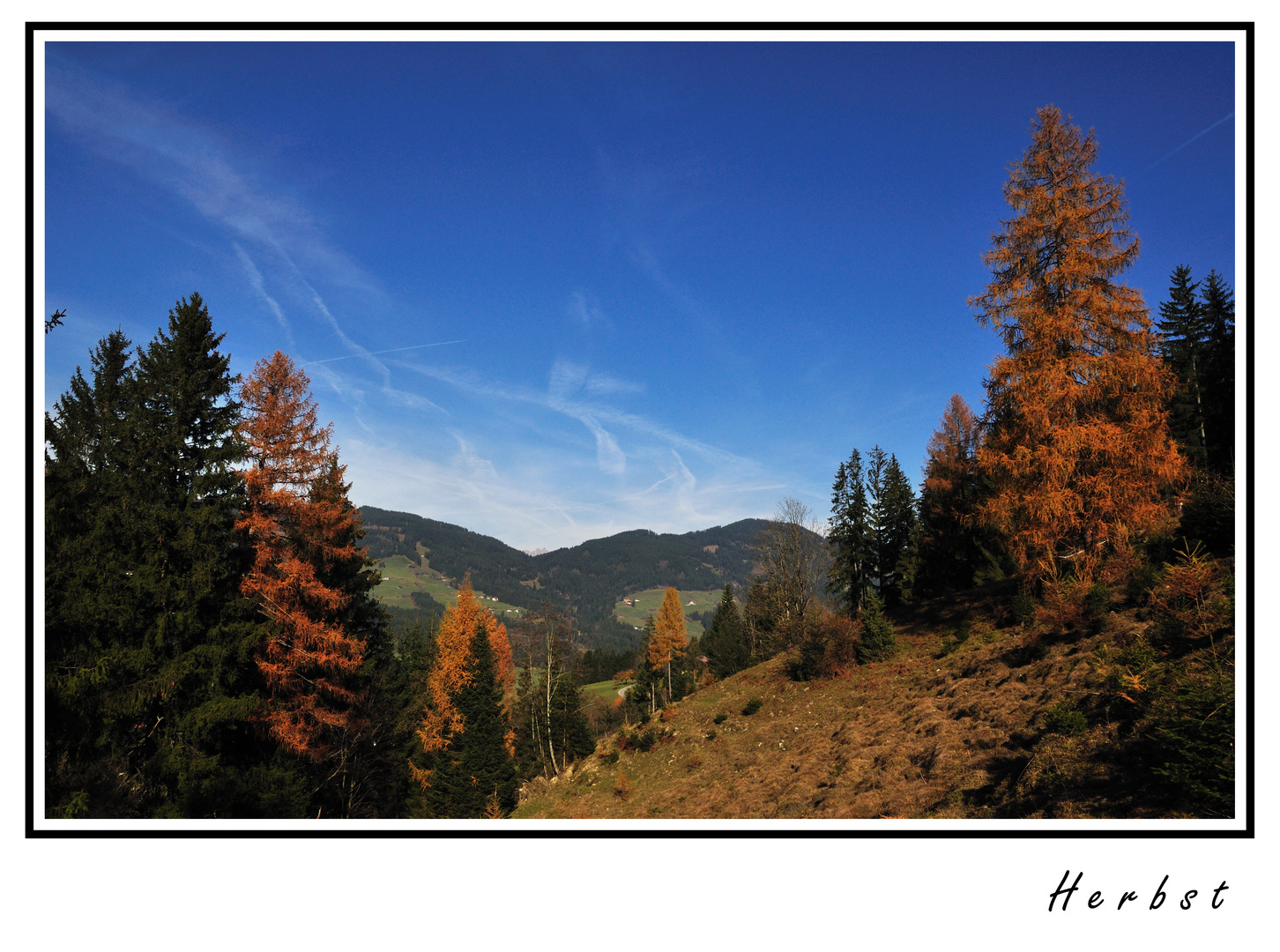 Herbstlicher Blick auf´s Brixental (Tirol)