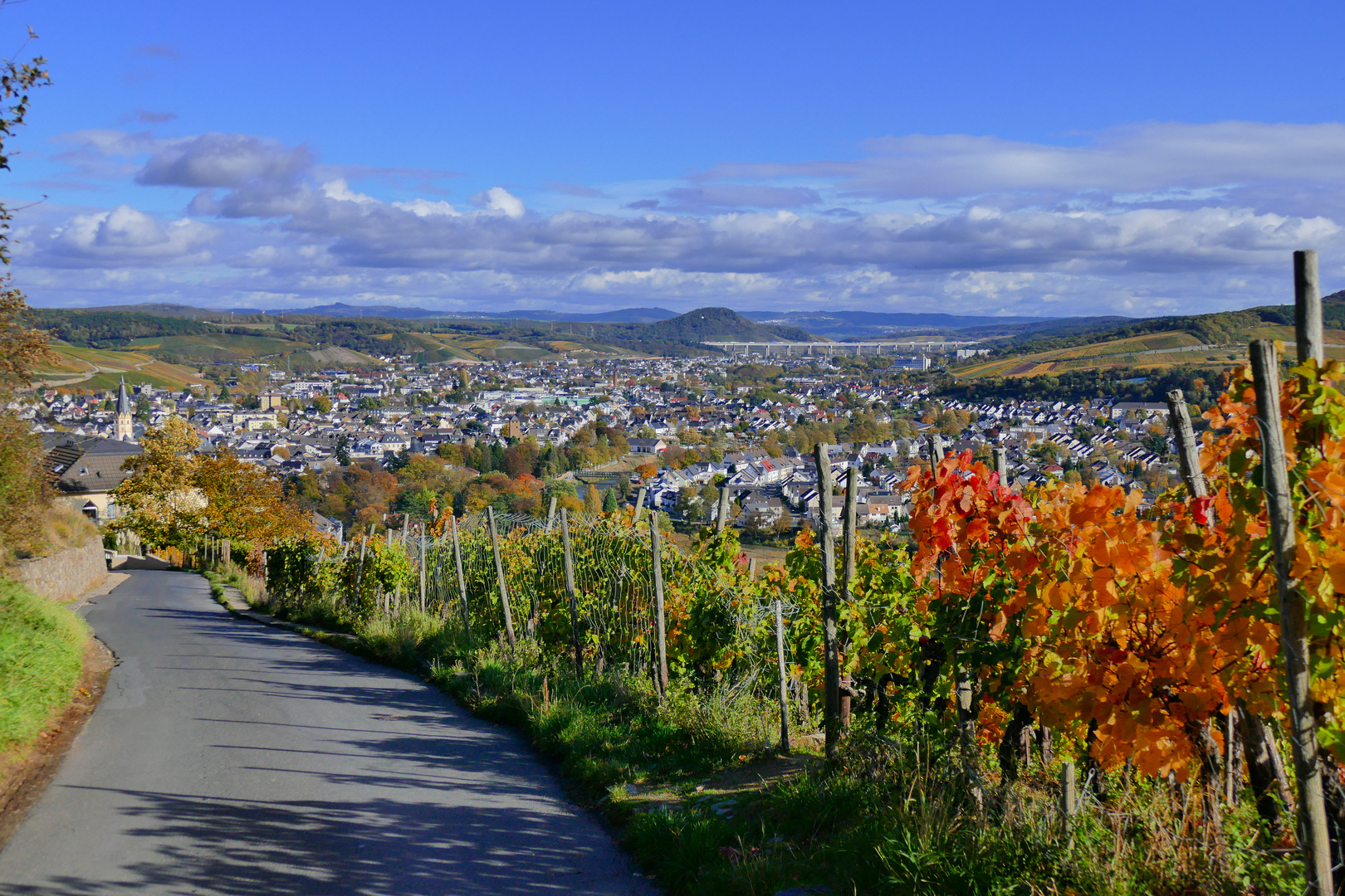 Herbstlicher Blick ins Ahrtal