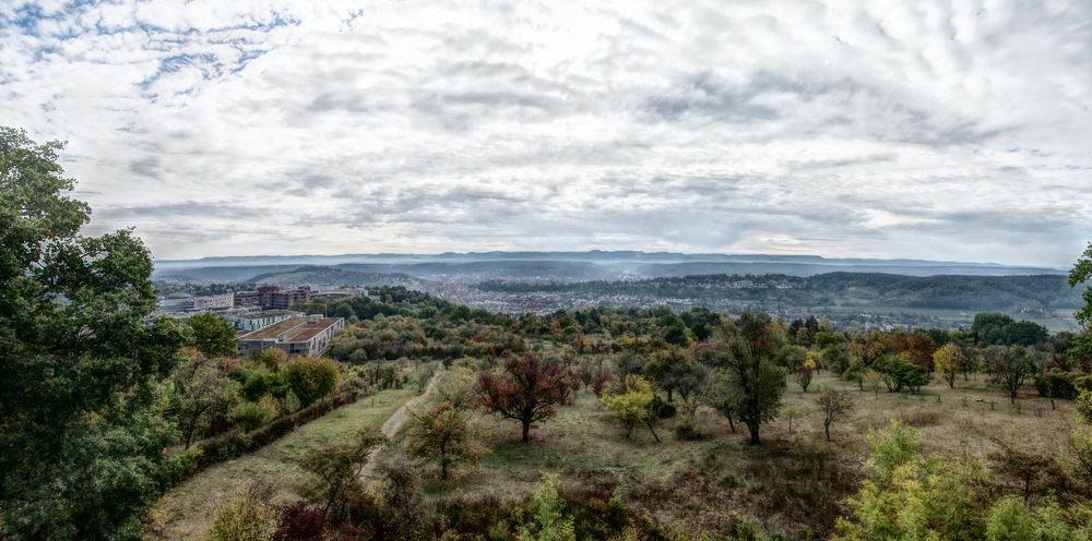 Herbstlicher Blick über Tübingen