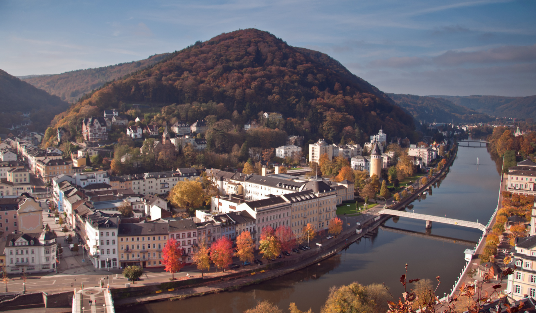 Herbstlicher Blick von der Bäderlei