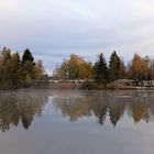 Herbstlicher Campingplatz