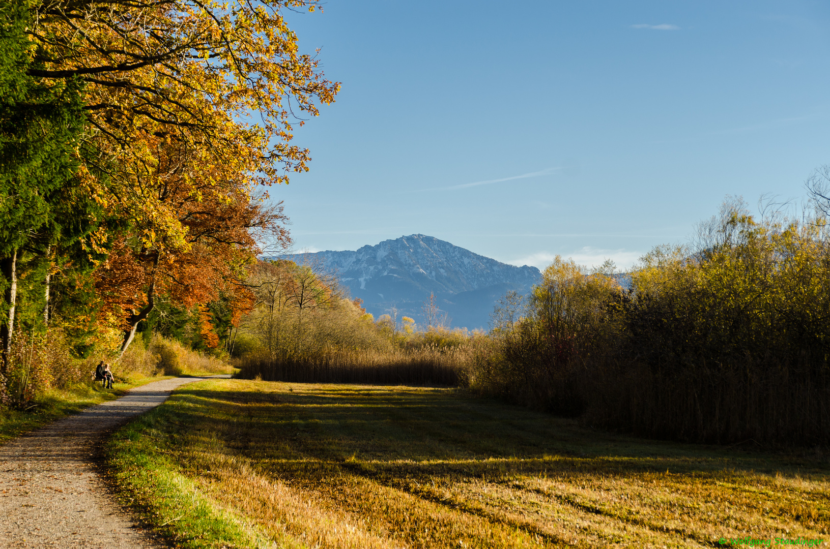 Herbstlicher Chiemseeuferweg