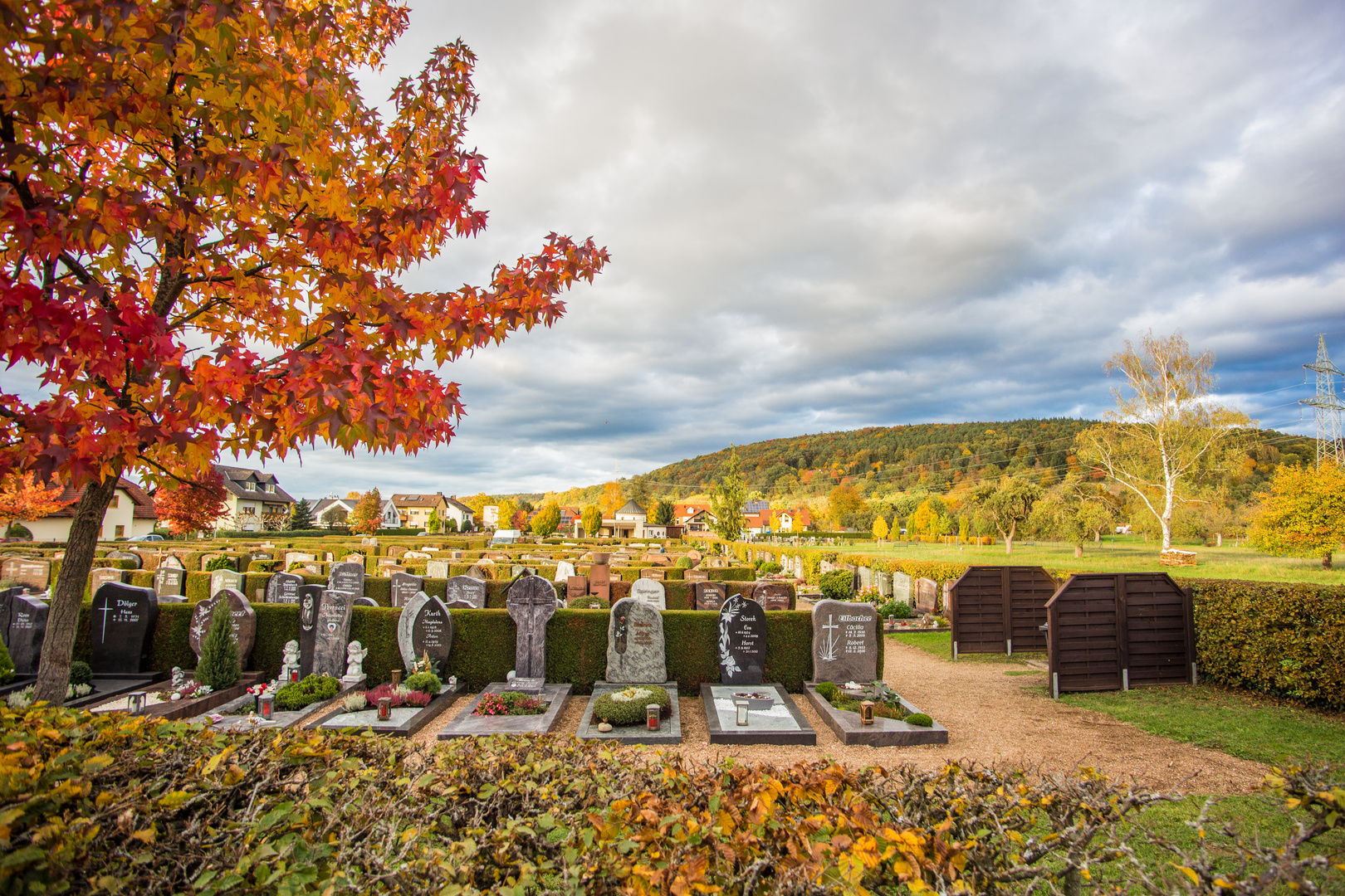 Herbstlicher Friedhof