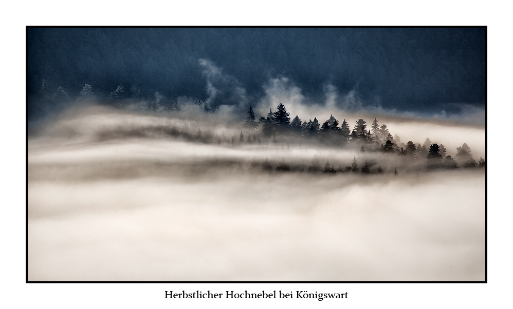 Herbstlicher Hochnebel bei Königswart