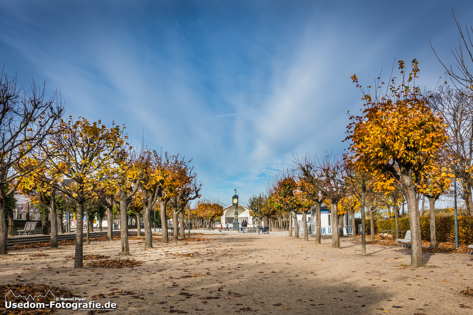 herbstlicher Konzertplatz in Ahlbeck 25.10.2013