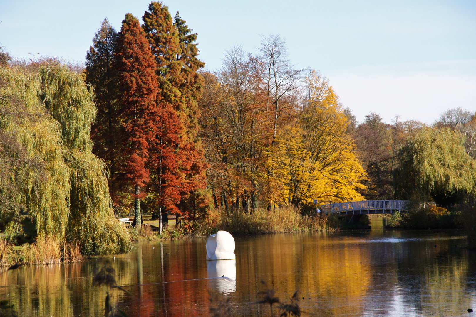 herbstlicher Kurpark Bad Hamm