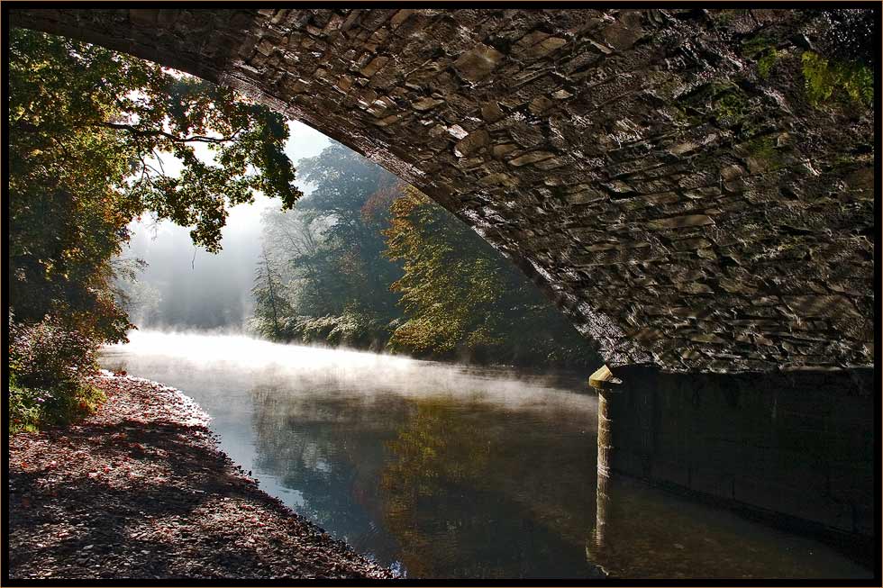 Herbstlicher Morgen an der Wupper