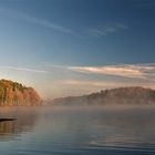 Herbstlicher Nebel am Möhnesee....