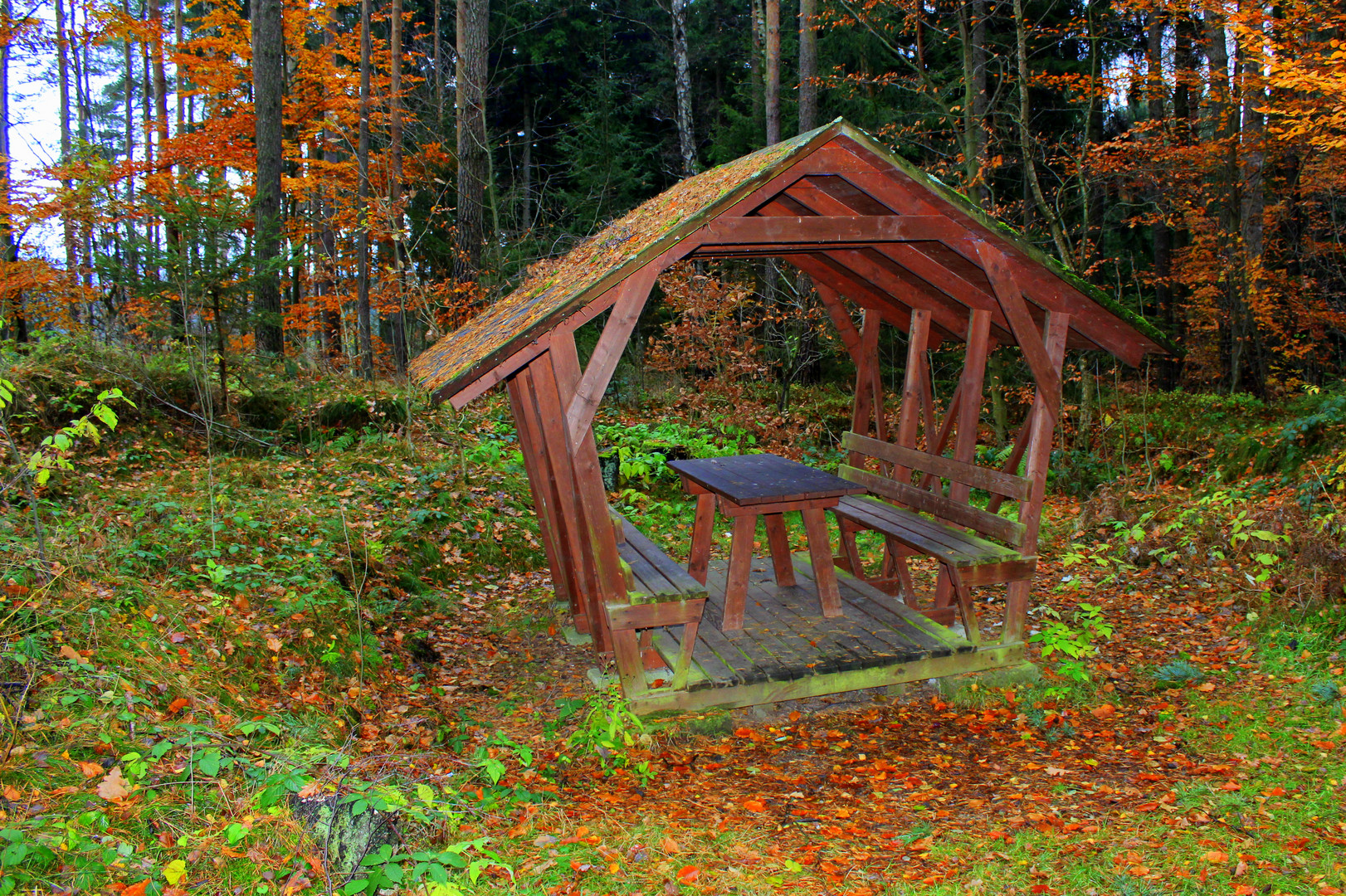 Herbstlicher Rastplatz