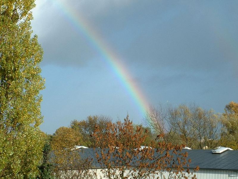 Herbstlicher Regenbogen