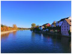 herbstlicher Rhein, flussaufwärts