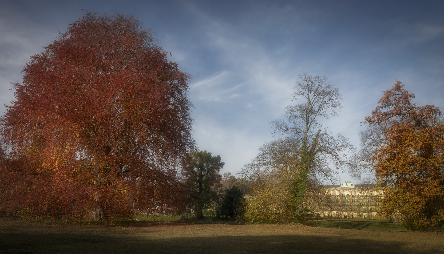 herbstlicher Schloßblick