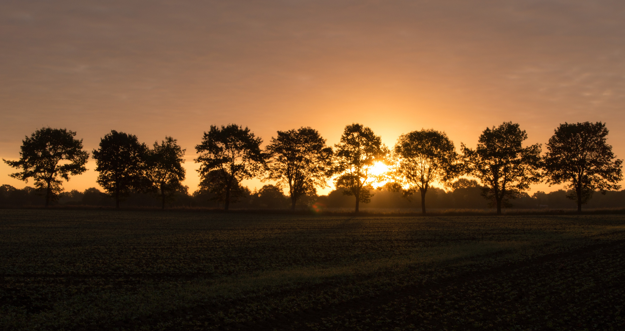 Herbstlicher Sonnenaufgang