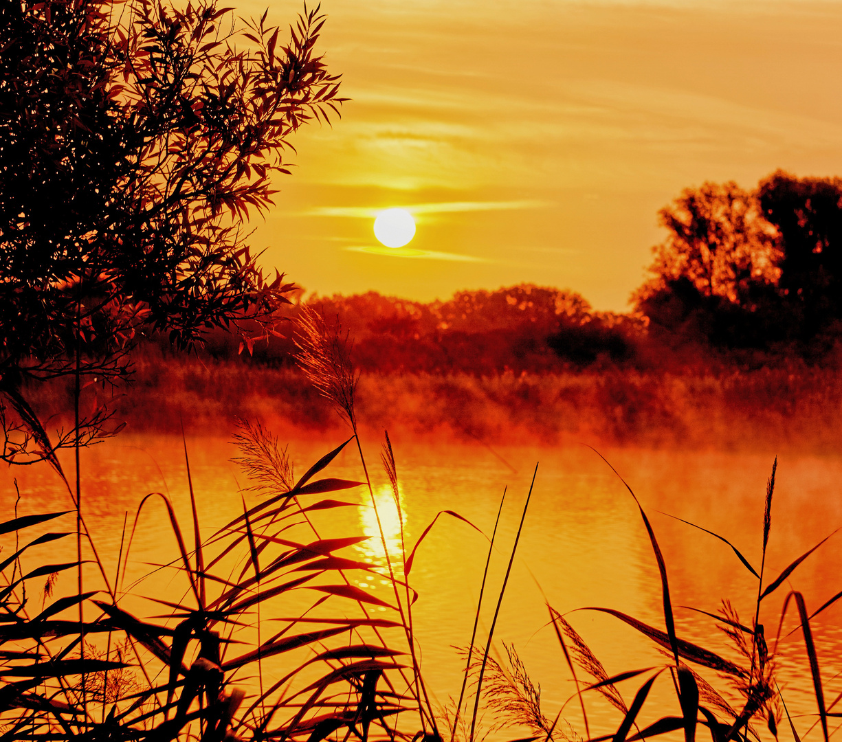 herbstlicher Sonnenaufgang