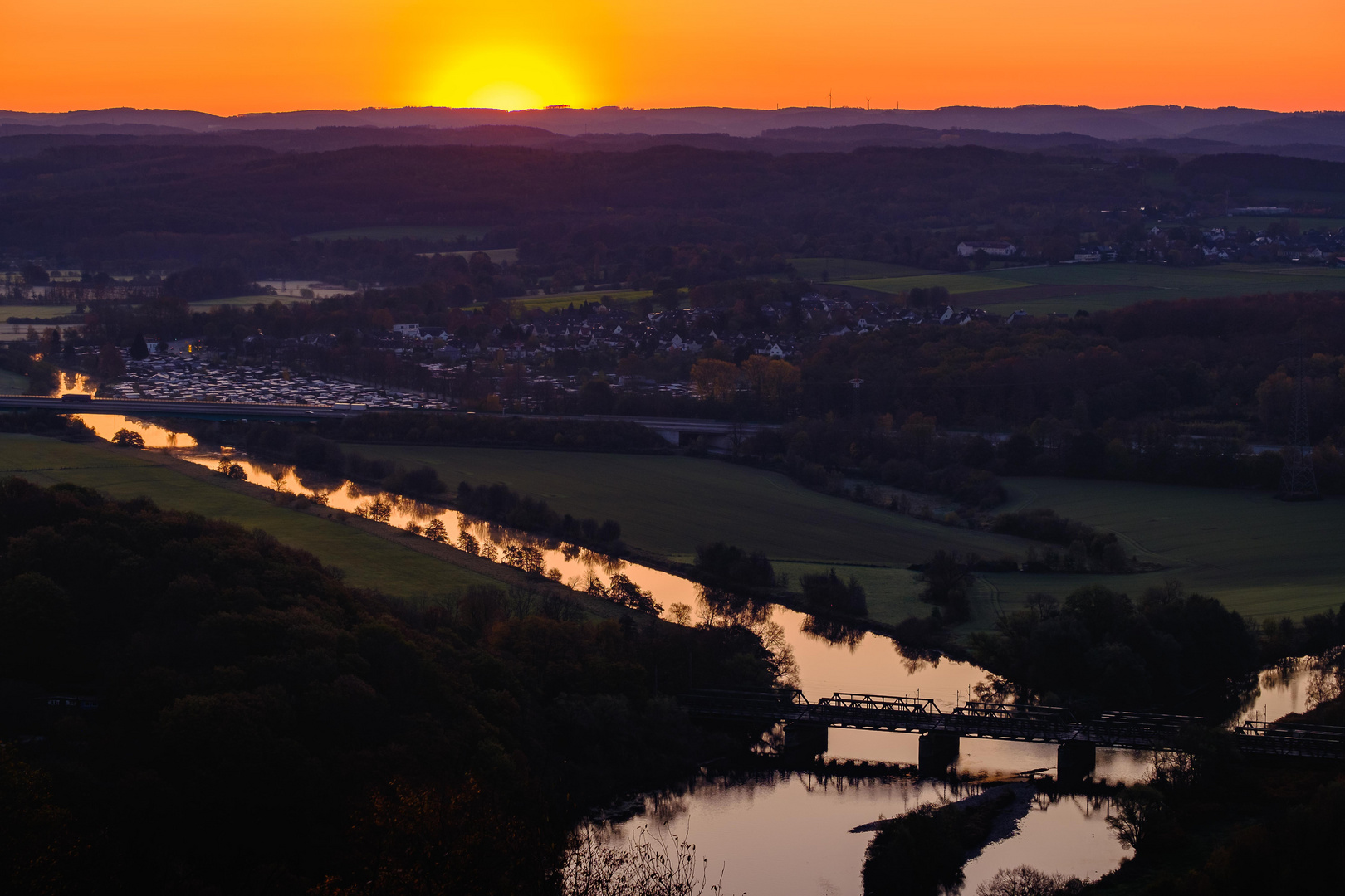 Herbstlicher Sonnenaufgang