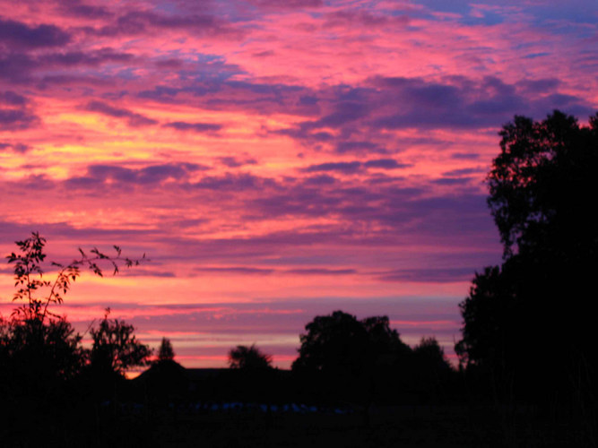 herbstlicher Sonnenaufgang