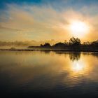 Herbstlicher Sonnenaufgang am Chiemsee