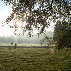 Herbstlicher Sonnenaufgang in Sankt Ottilien