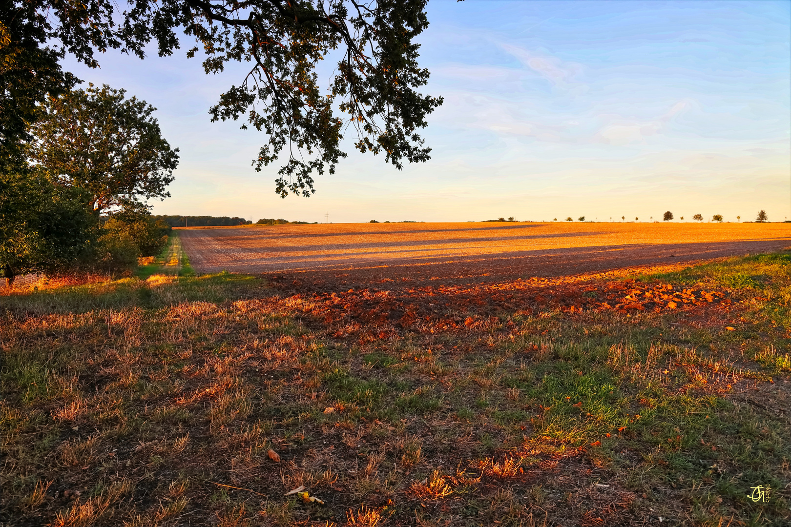 herbstlicher Sonnenuntergang