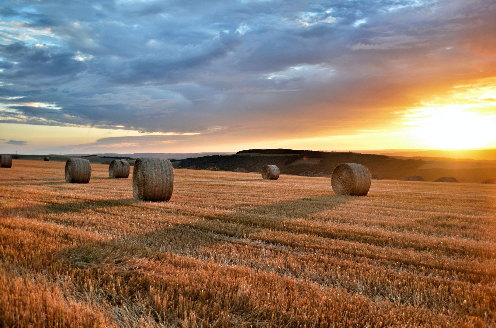 herbstlicher Sonnenuntergang