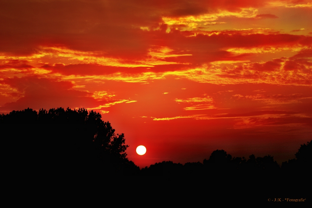 Herbstlicher Sonnenuntergang