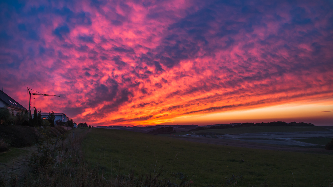 Herbstlicher Sonnenuntergang