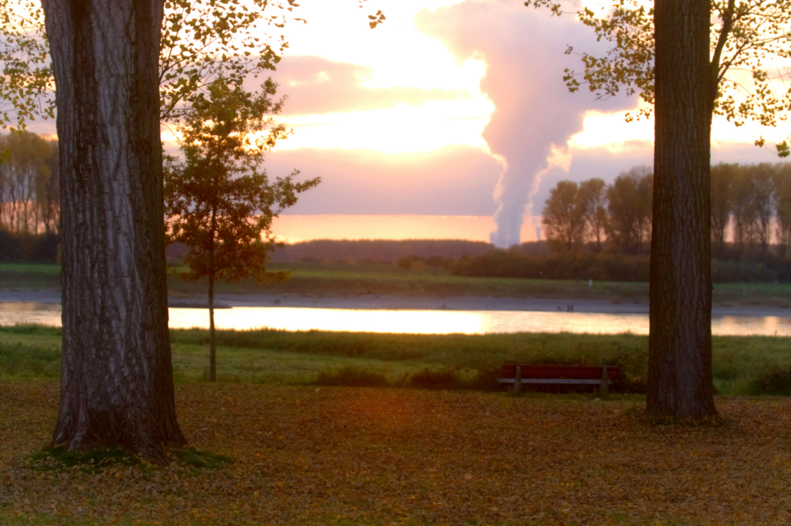 Herbstlicher Sonnenuntergang