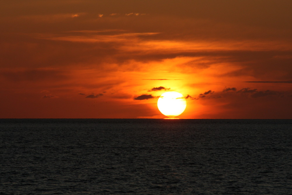 herbstlicher Sonnenuntergang