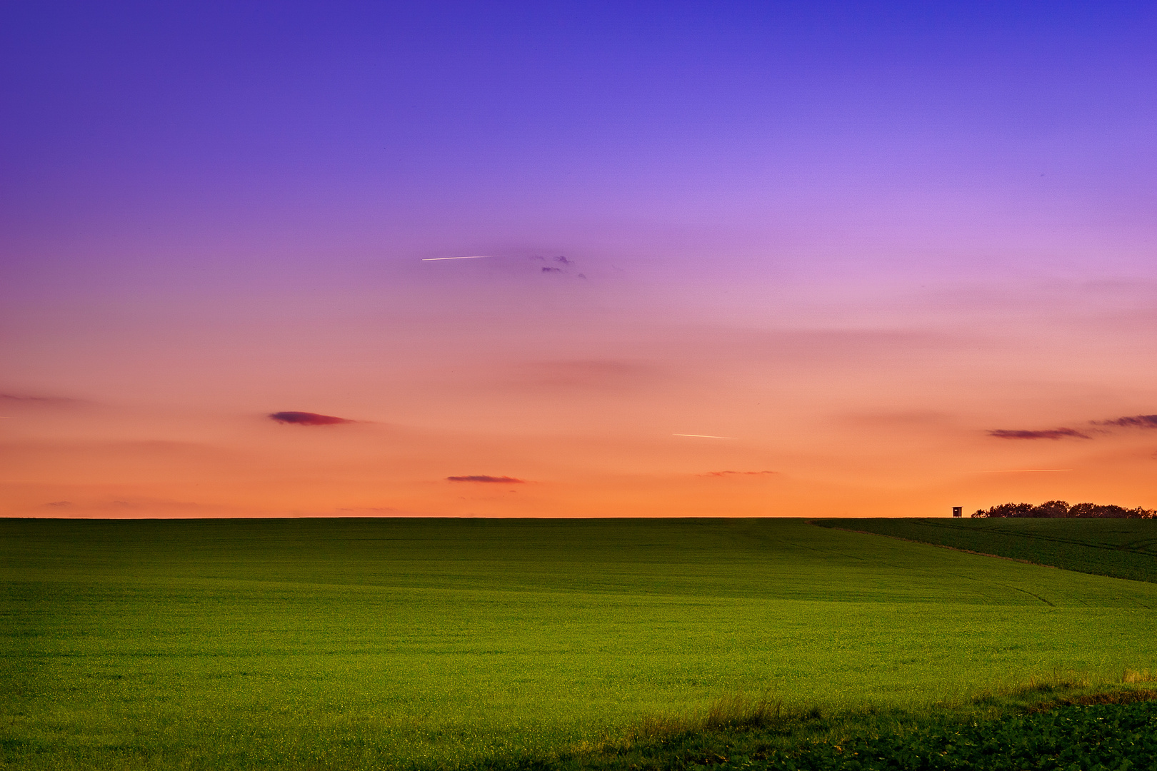 Herbstlicher Sonnenuntergang