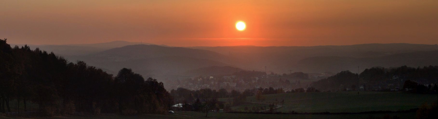 Herbstlicher Sonnenuntergang