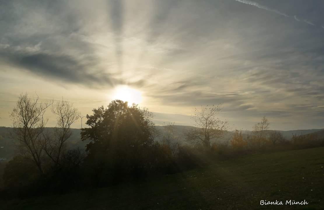 Herbstlicher Sonnenuntergang