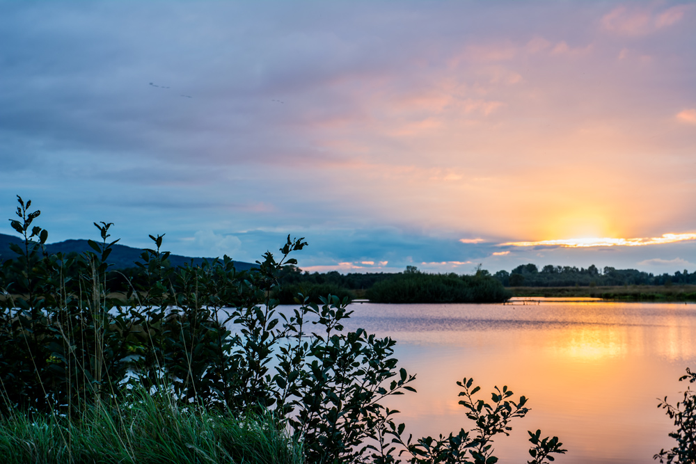 Herbstlicher Sonnenuntergang