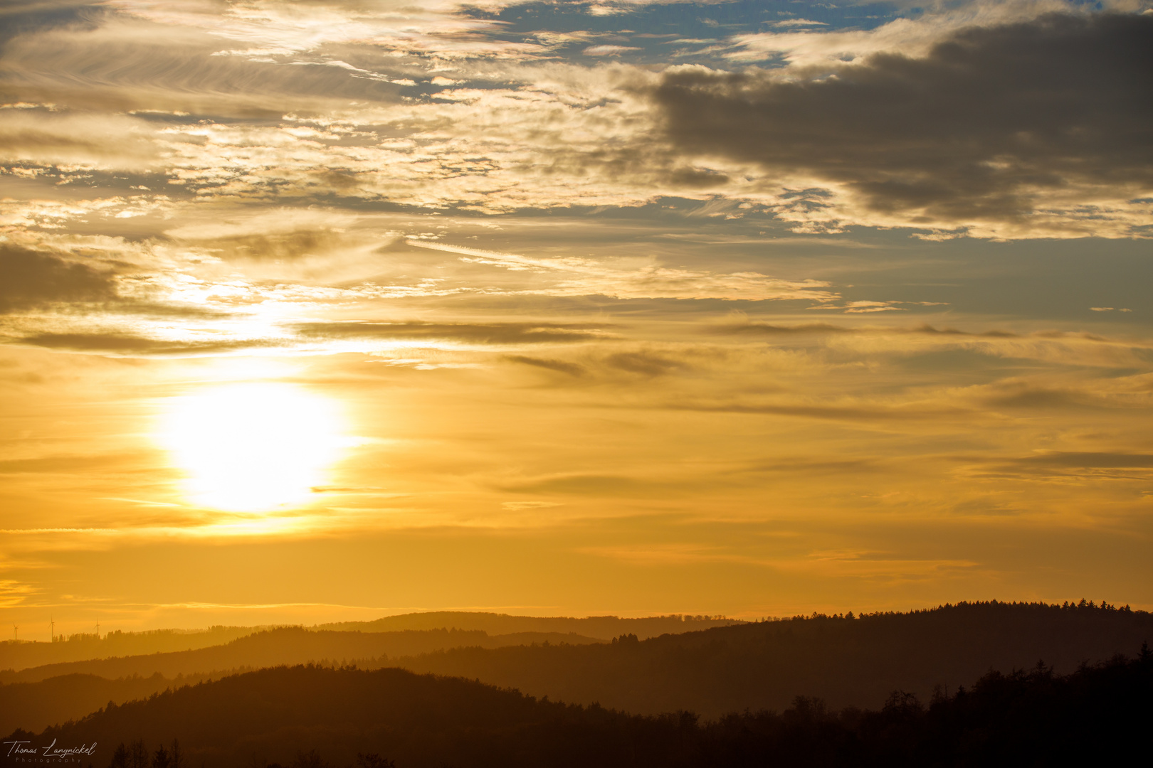 Herbstlicher Sonnenuntergang 