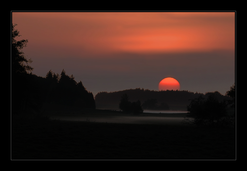 Herbstlicher Sonnenuntergang