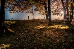 Herbstlicher Sonnenuntergang