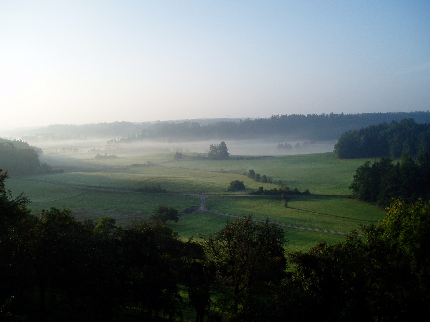 Herbstlicher Talausblick