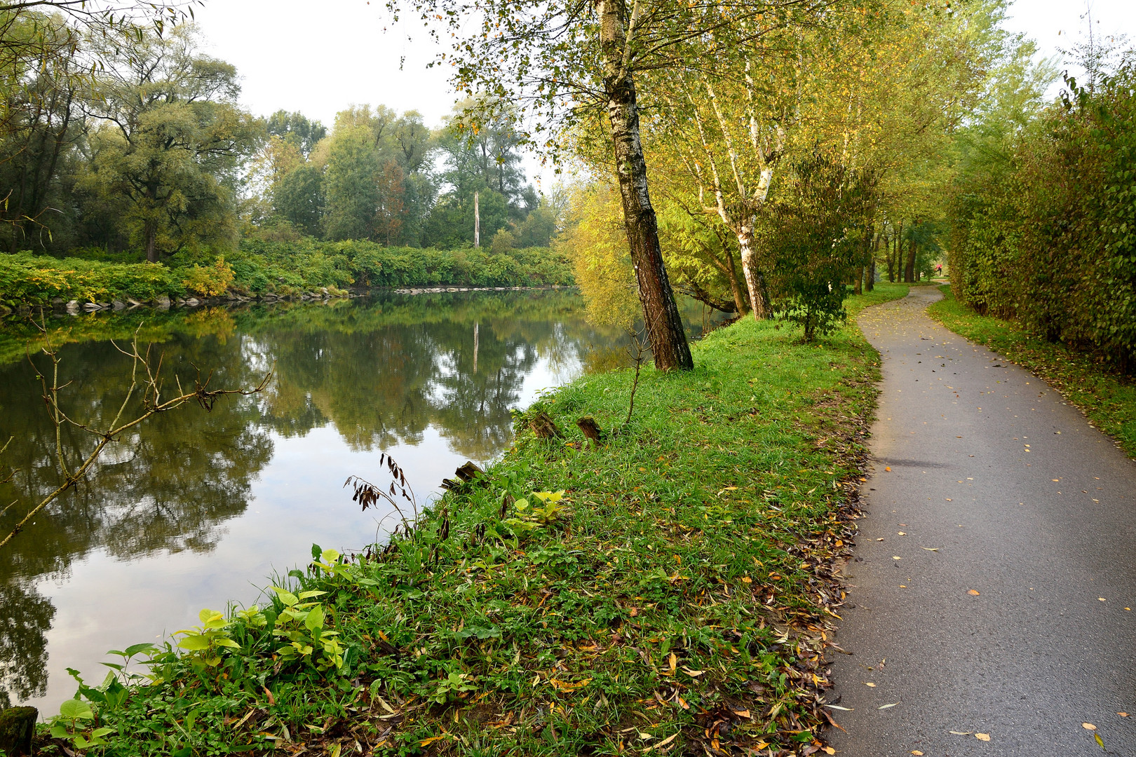 Herbstlicher Uferweg