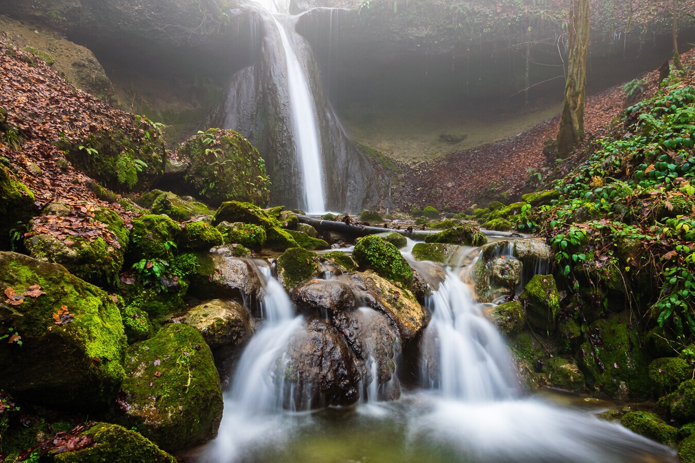 Herbstlicher Wasserfall 