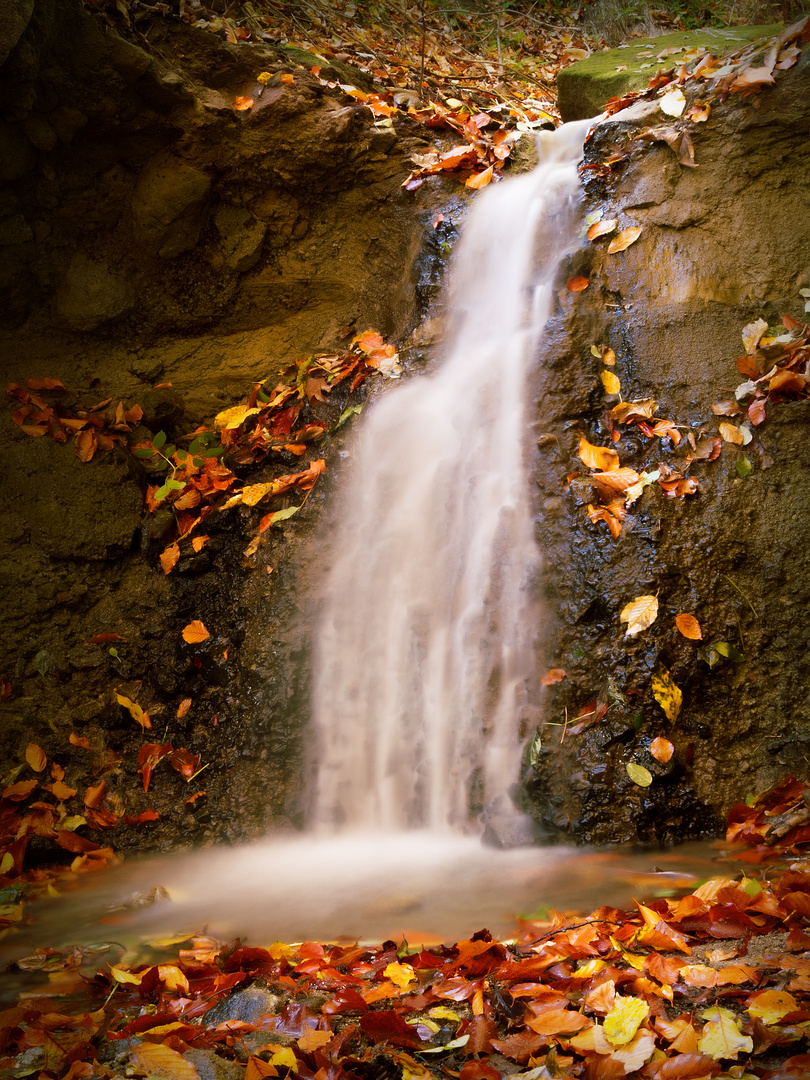 Herbstlicher Wasserfall