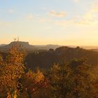 Herbstliches Abendlicht in der Sächsischen Schweiz