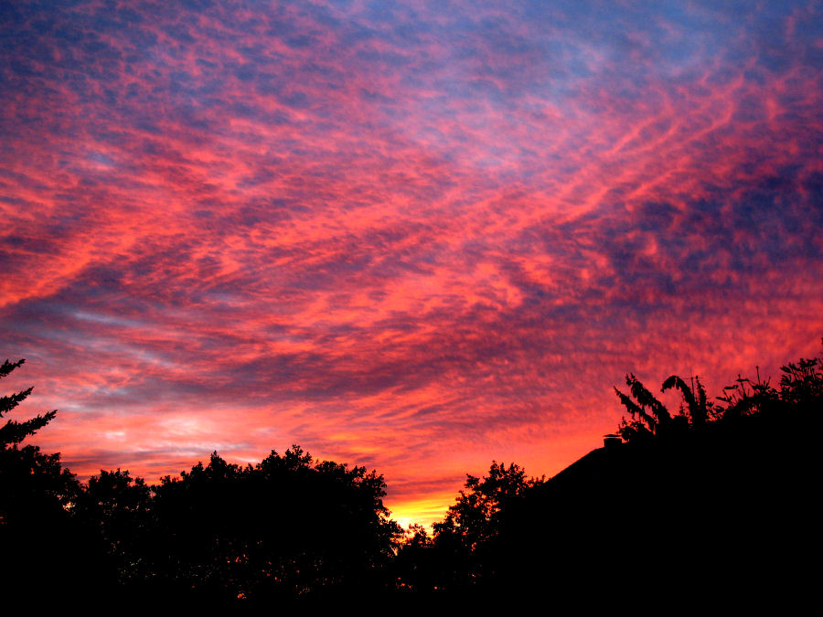 Herbstliches Abendrot