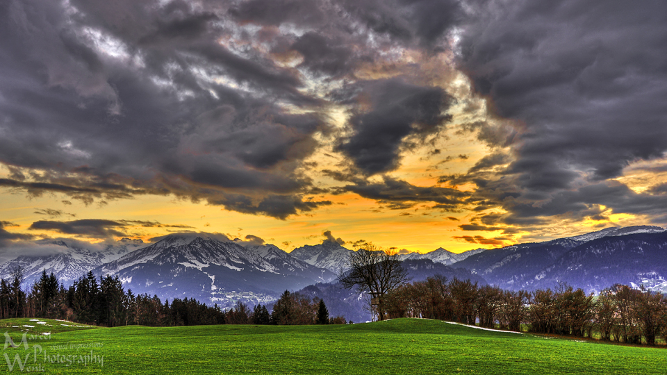 Herbstliches Alpenpanorama