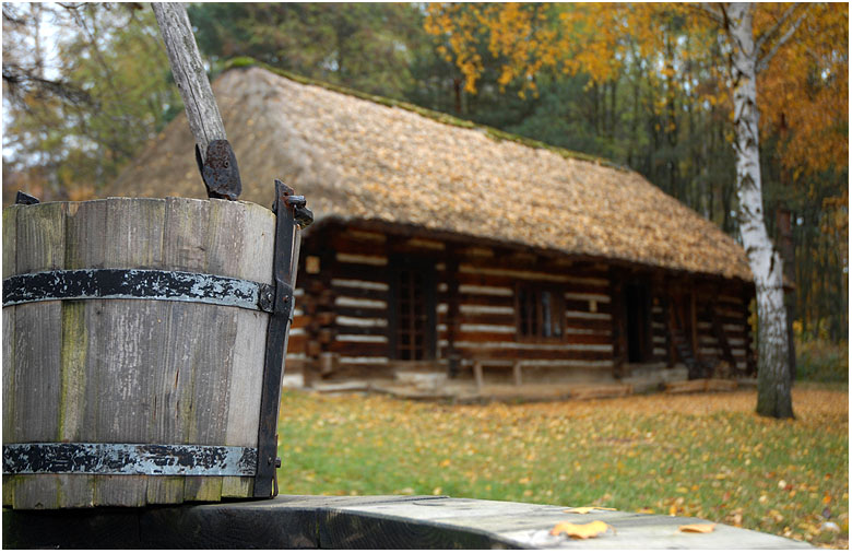 herbstliches Dorf