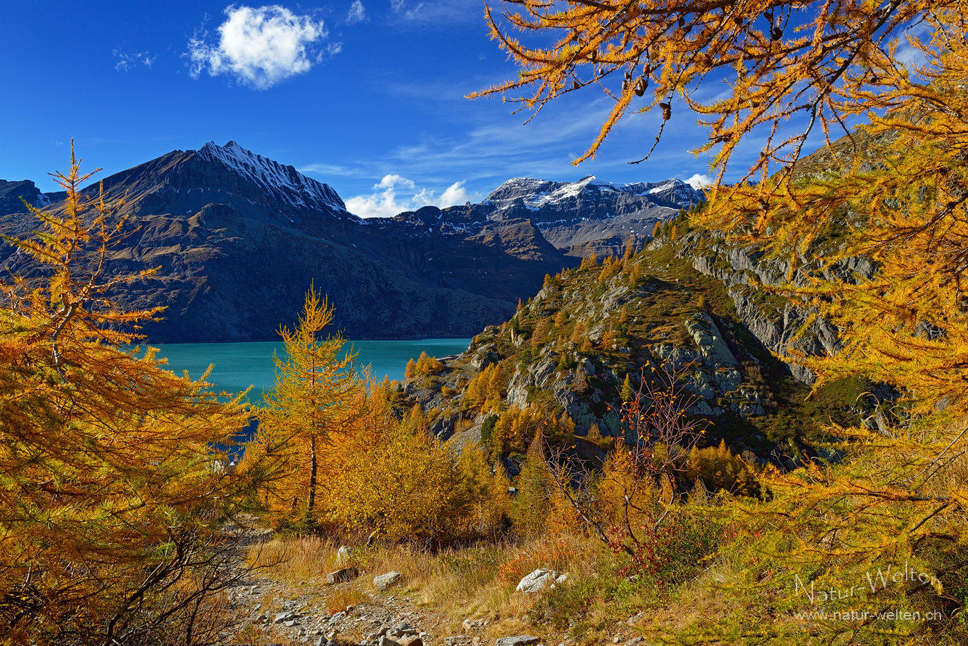 Herbstliches Emosson Foto &amp; Bild | world, natur, herbst Bilder auf ...