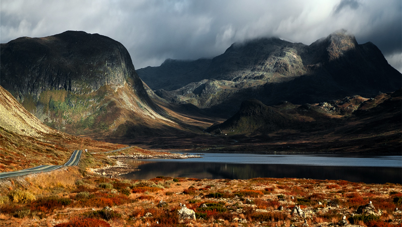 Herbstliches Fjell in Norwegen Foto & Bild landschaft, berge, natur