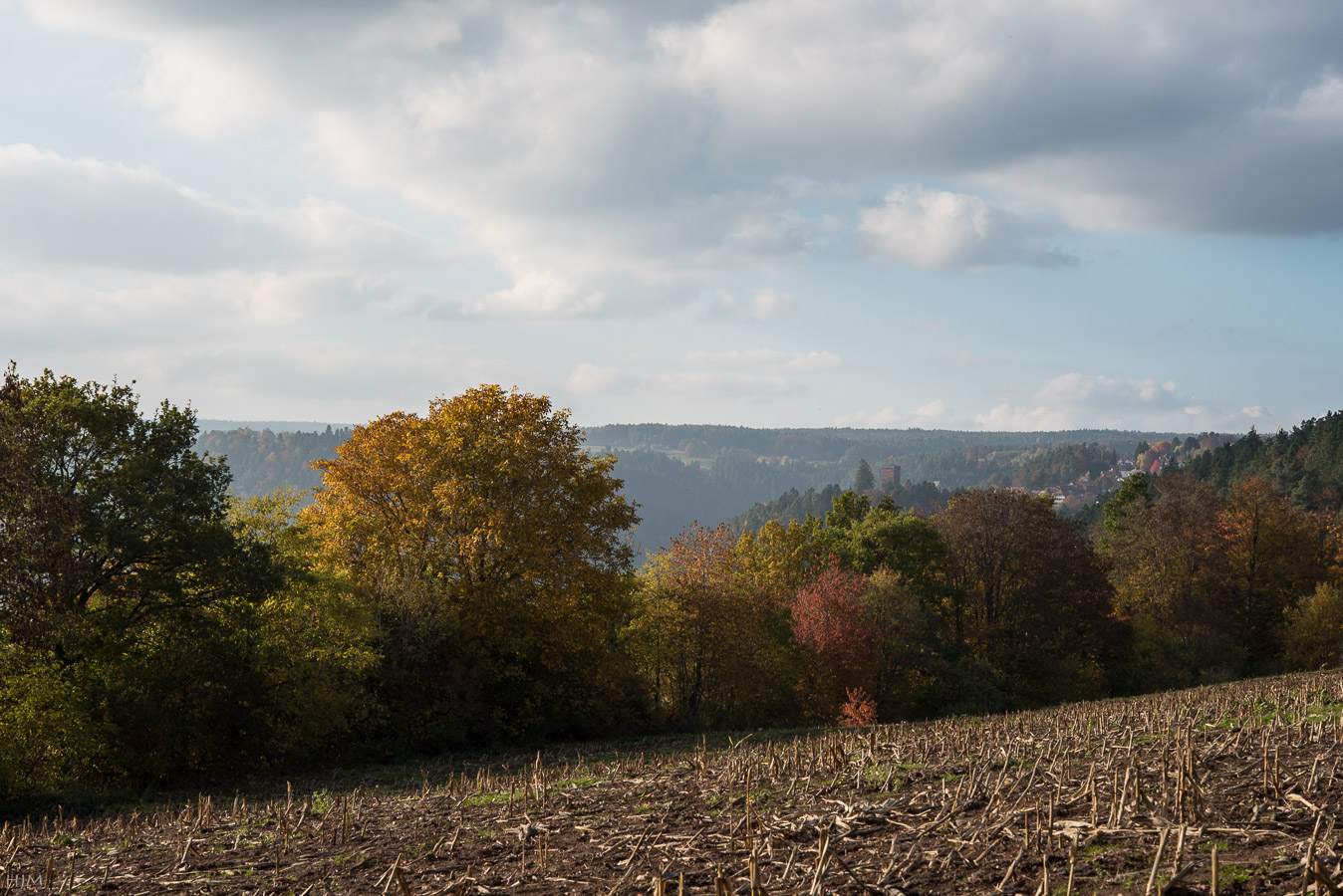 Herbstliches Licht über Zavelstein