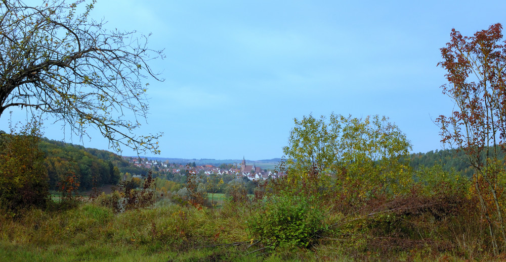 herbstliches Panorama im Steckental