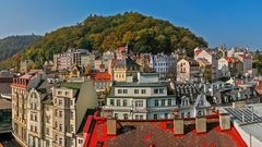 Herbstliches Panorama von KARLSBAD (CZ)