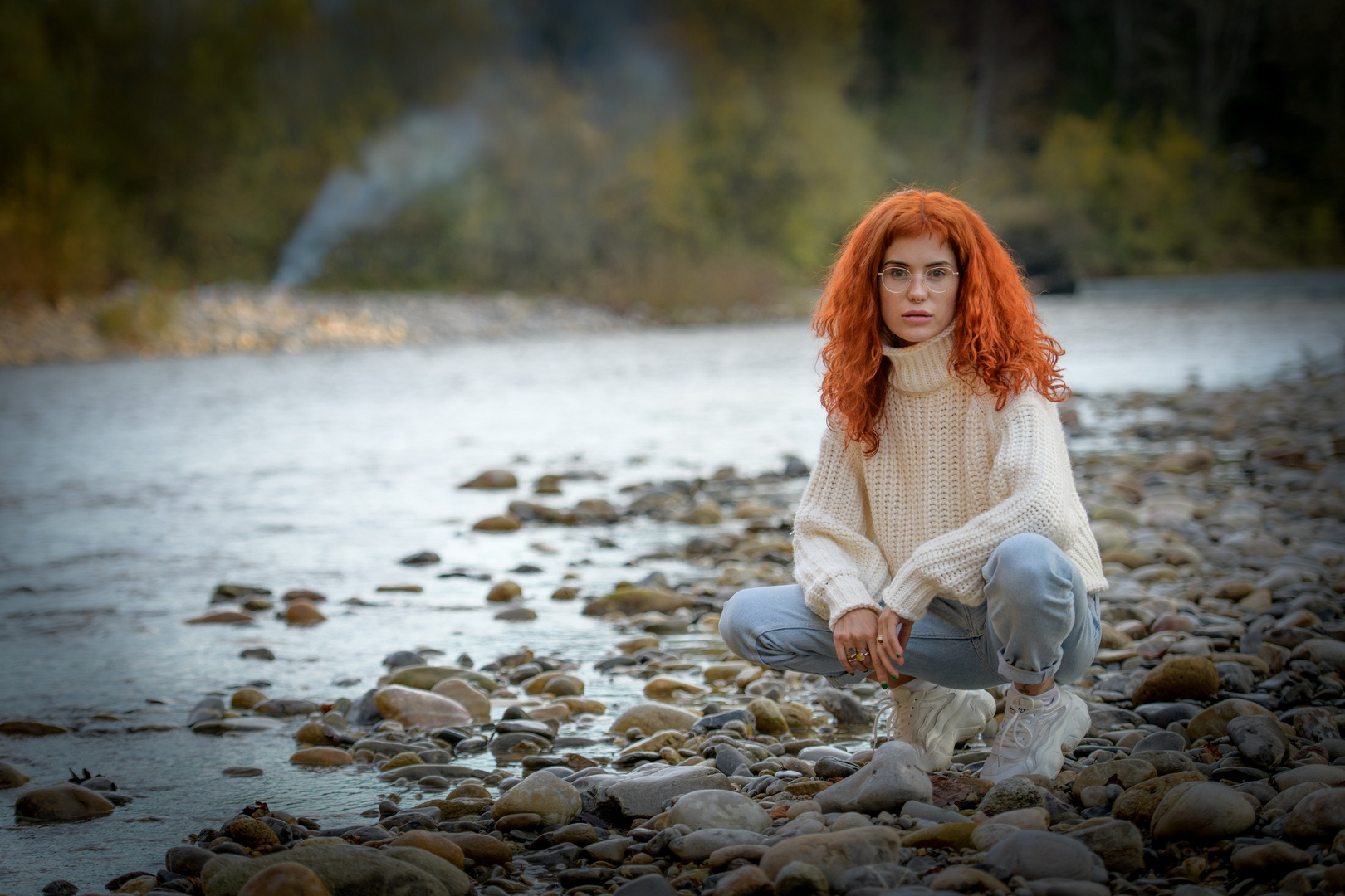 Herbstliches Porträt: Anna im Emmental