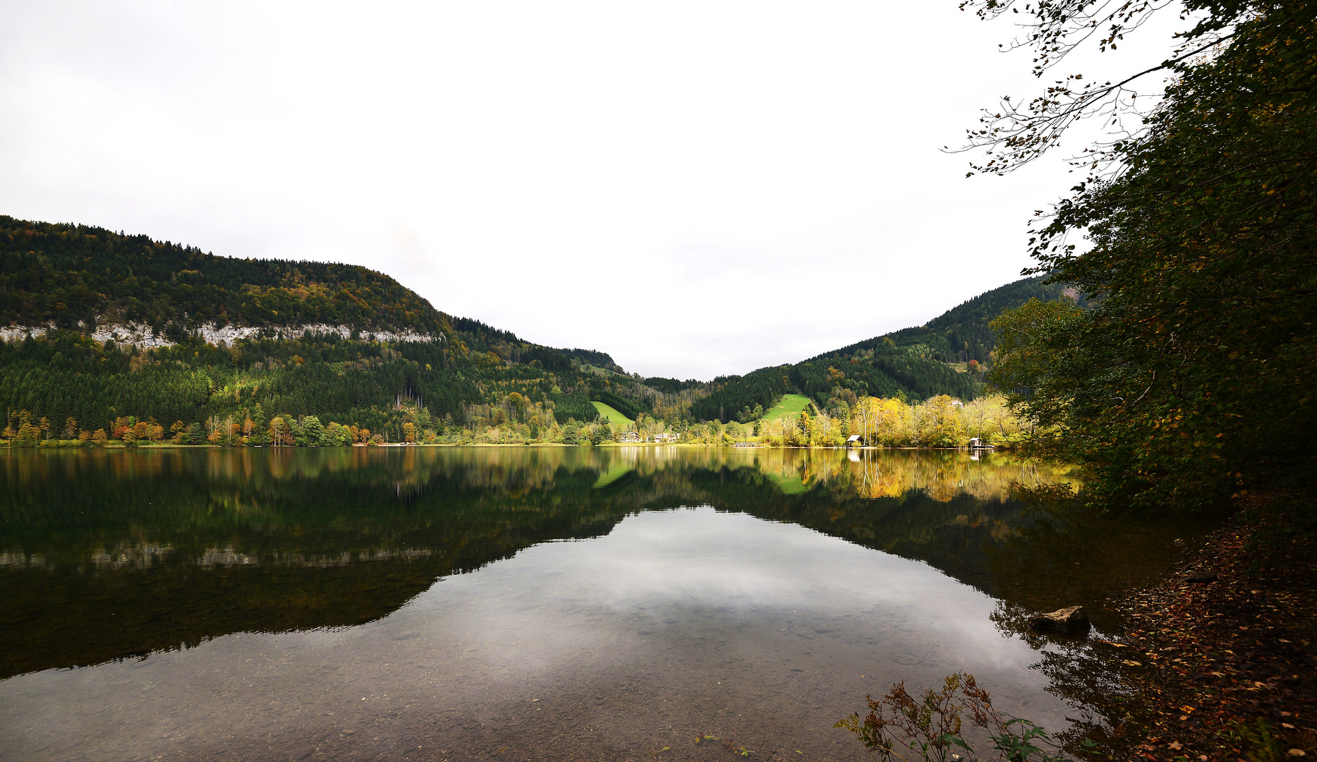 Herbstliches Seeufer